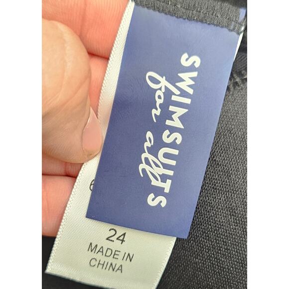 Swimsuits for all size 24 plus size EUC cupped lined swim one piece tankini - Picture 5 of 10